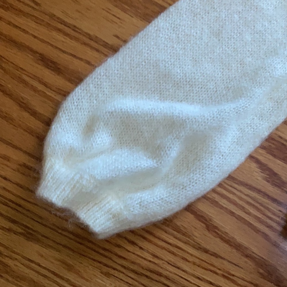 Sezane Cream Knit Openwork Cardigan - Picture 10 of 12
